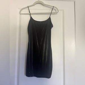SHEIN. Black sheer dress. Small. Worn once.